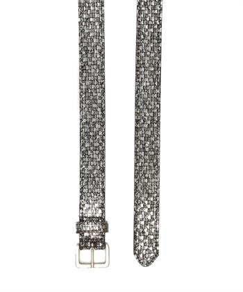 Legend metallic riem vierkante gesp