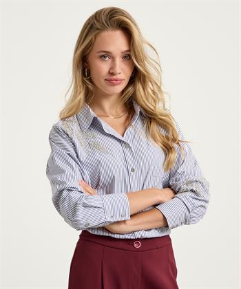 Leo & Ugo blouse streep strass