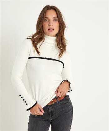 Leo & Ugo coltrui rib met strass strikje