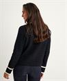 Leo & Ugo vestjasje lurex en contrastbies