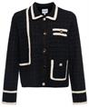 Leo & Ugo vestjasje lurex en contrastbies