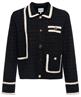 Leo & Ugo vestjasje lurex en contrastbies