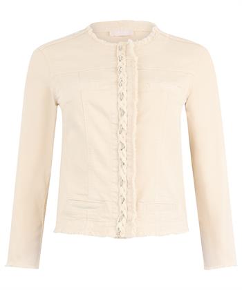 Liu Jo denim jasje gevlochten biesje