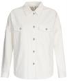 Liu Jo oversized denim blouse strass logo