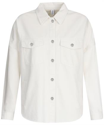 Liu Jo oversized denim blouse strass logo