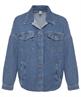 Liu Jo oversized denim blouse strass logo