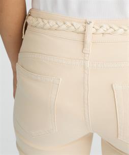 Liu Jo slim fit broek gevlochten riem