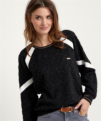 Liu Jo sweater ruit met lurex