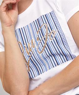 Liu Jo T-shirt print glitter en strass