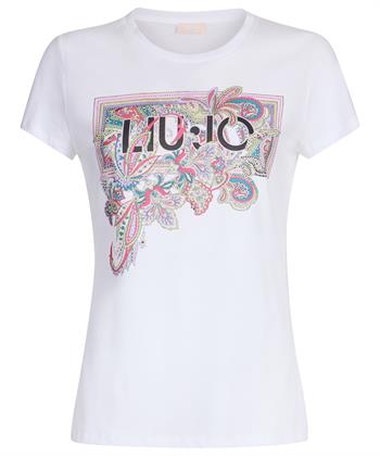 Liu Jo T-shirt print met strass
