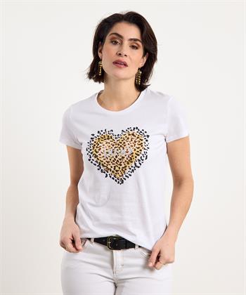Liu Jo T-shirt print met strass