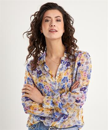 Liu Jo transparante blouse bloemenprint