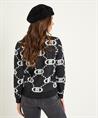 Liu Jo trui logo patroon lurex
