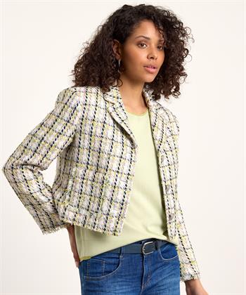 Liu Jo tweed blazer geruit