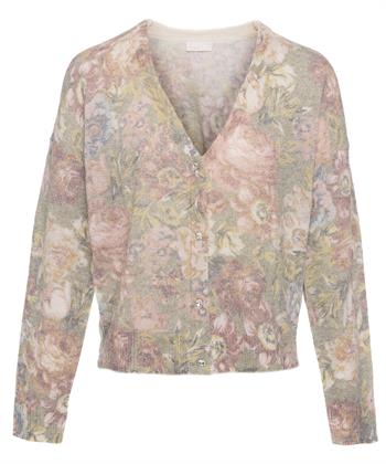 Liu Jo wolmix vest bloemenprint