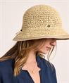 Loevenich cloche hoed raffia