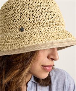 Loevenich cloche hoed raffia