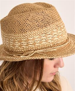 Loevenich trilby hoed raffia