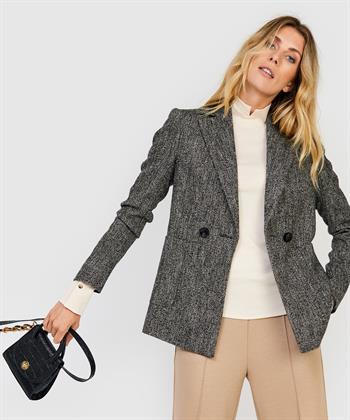 Luisa Cerano blazer tweed double-breasted