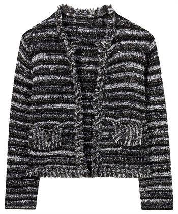 Luisa Cerano blazervest tweed franje
