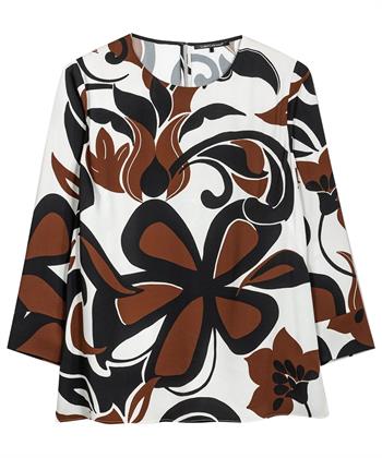 Luisa Cerano blouse big flower