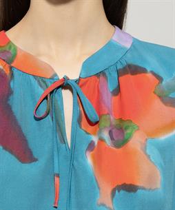 Luisa Cerano blouse hibiscus bloem