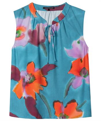 Luisa Cerano blouse hibiscus bloem