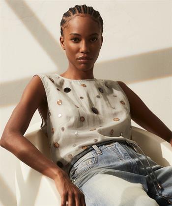 Luisa Cerano blouse organza