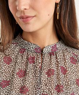 Luisa Cerano blouse panterprint bloem