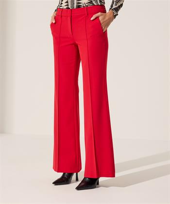Luisa Cerano bootcut broek met deelnaad