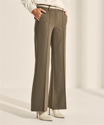 Luisa Cerano bootcut broek met deelnaad