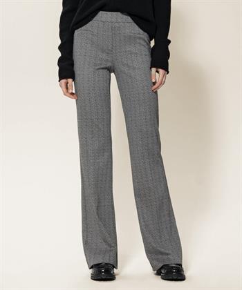 Luisa Cerano broek bootcut jersey visgraat