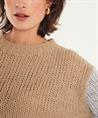 Luisa Cerano color block trui wolmix