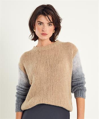 Luisa Cerano color block trui wolmix