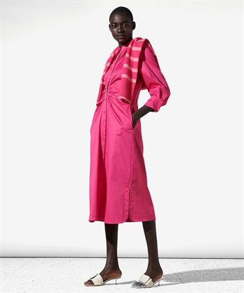 Luisa Cerano doorknoopjurk satin stretch