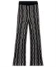 Luisa Cerano gebreide flared broek lurex