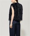 Luisa Cerano gilet fun feather