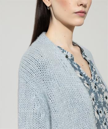 Luisa Cerano halflang wolmix vest