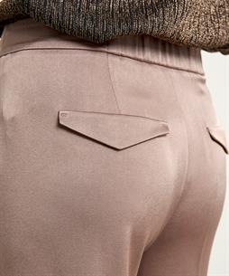 Luisa Cerano heavy silky wide leg broek