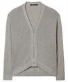 Luisa Cerano kort vest met rits lurex