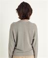 Luisa Cerano kort vest met rits lurex