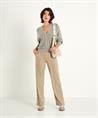 Luisa Cerano kort vest met rits lurex