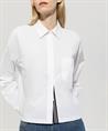 Luisa Cerano korte poplin blouse