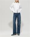 Luisa Cerano korte poplin blouse