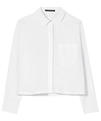 Luisa Cerano korte poplin blouse