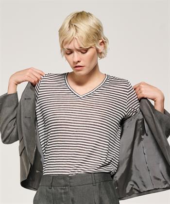 Luisa Cerano linnen shirt streepjes