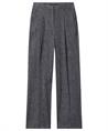 Luisa Cerano linnenmix wide leg broek denimlook