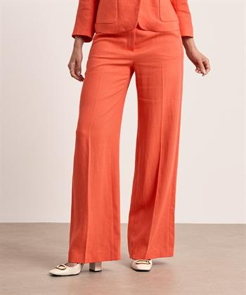 Luisa Cerano linnenmix wide leg broek