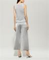 Luisa Cerano metallic cropped broek