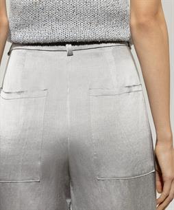 Luisa Cerano metallic cropped broek
